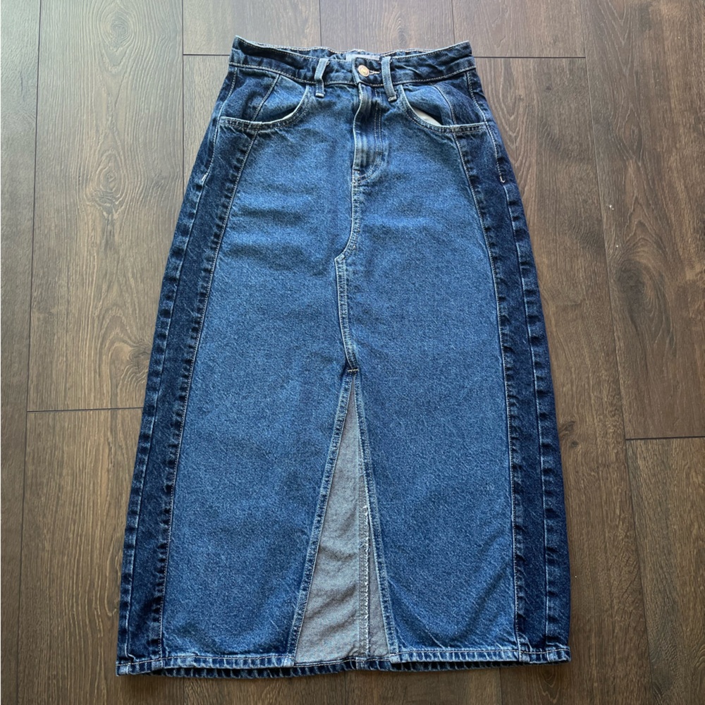 Forever 21 Denim Maxi Skirt
